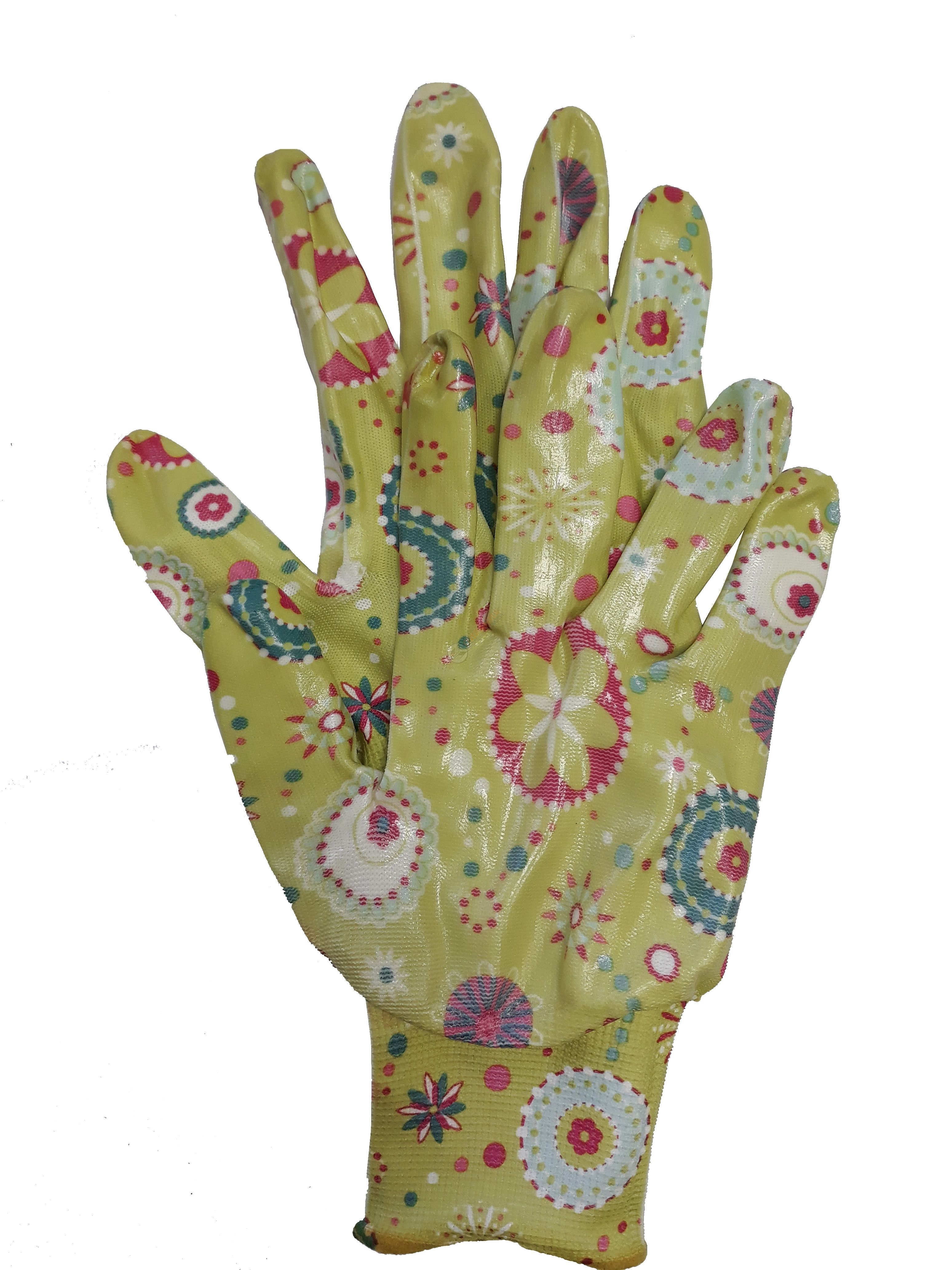 Фото Перчатки нейлоновые цветные (садовые) от магазина Пирания
