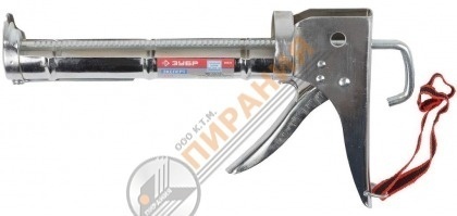 Фото Пистолет ЗУБР для герметика зубчатый шток, полукорпусный от магазина Пирания