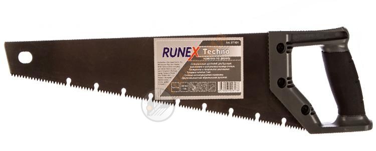 Фото Ножовка по дереву прямой зуб  "Runex Techno", 400 мм от магазина Пирания
